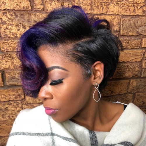 Pixie Bob With Indigo And Purple Accents