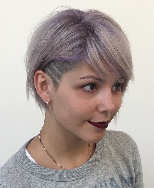 short women$0027s hairstyle with temple undercut