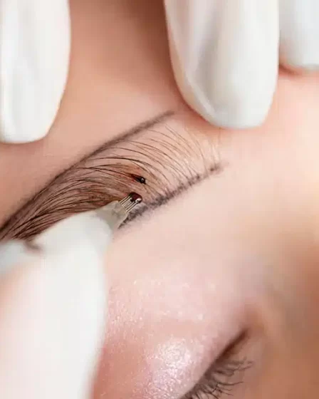 como quitar el tinte semipermanente de las cejas