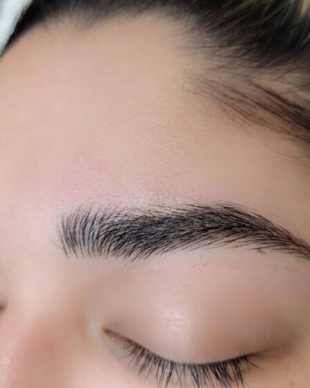 como se ve un microblading a los 5 dias